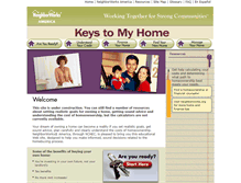 Tablet Screenshot of keystomyhome.org